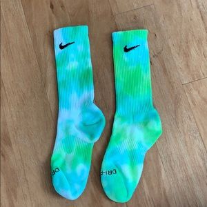 Tie dye Nike socks